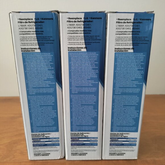New 3 Pack ICEPURE RWF3500A Refrigerator Water Filter LG Kenmore - Picture 2 of 3